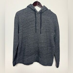 J Crew Womens Gray Pullover Hoodie medium Long Sleeve Fall Winter Sweatshirt